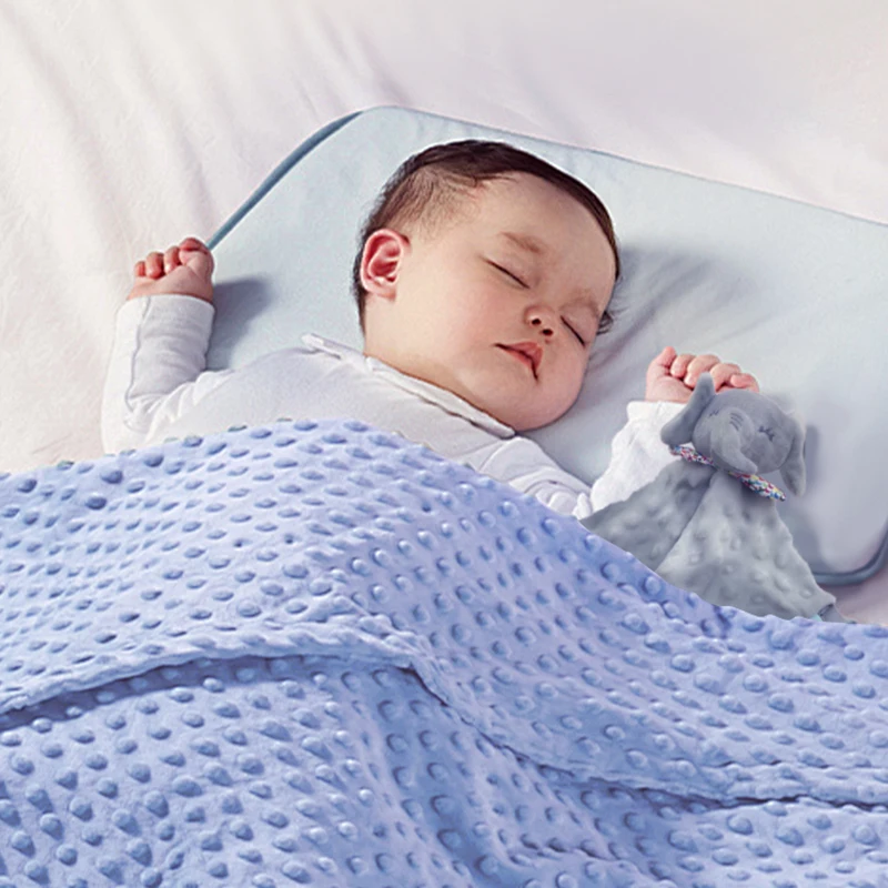 Doudou Blanket Newborn Gift Set Customized with Name  Breathable Cotton Toddler Cover Baby Shower Gifts 4-Season 2