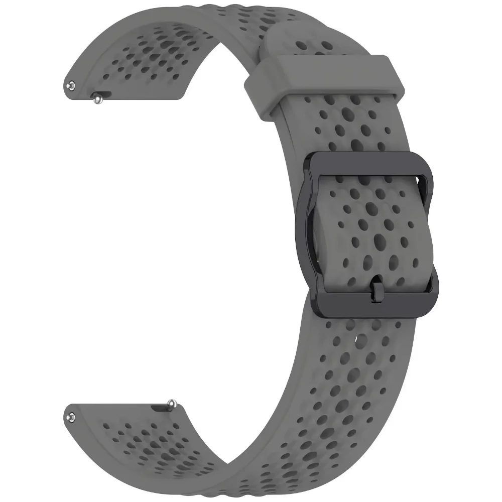 Breathable Silicone Wristband Strap - 22mm/20mm, Various Styles