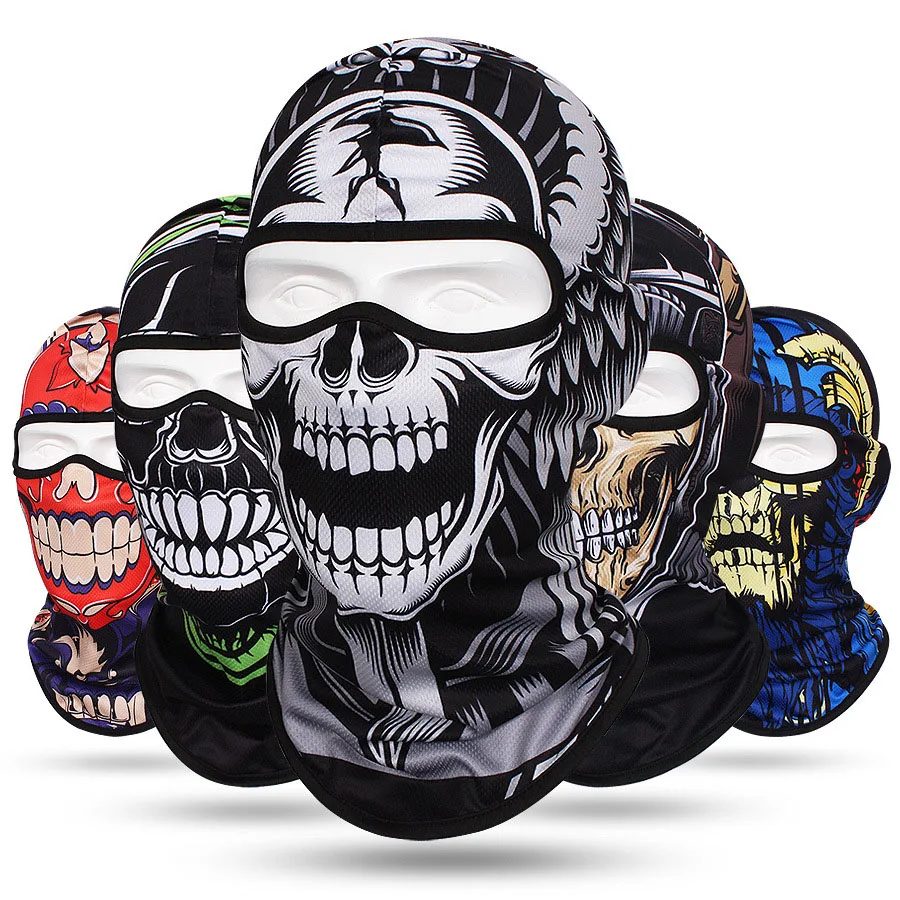 

Outdoor Sunscreen Balaclava Skull Motorcycle Full Face Mask Quick-drying Cycling Fishing Hunting Hiking Cap MTB Bicycle Headgear