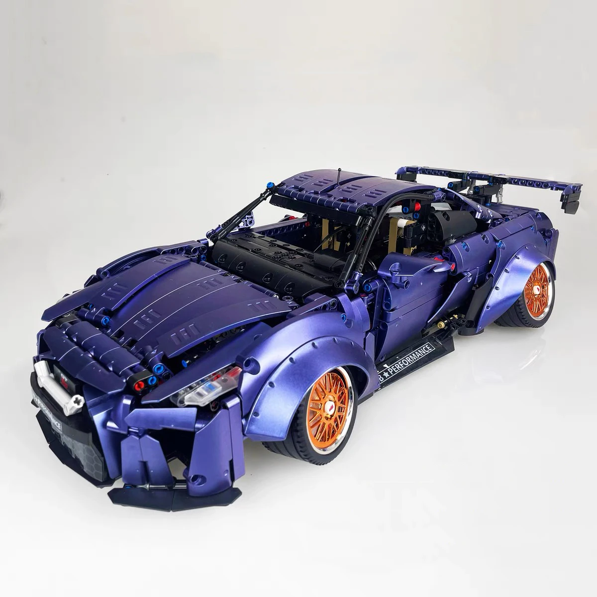 1:10 Nissan GTR MOC Super Racing Sport Car Building Blocks Idea