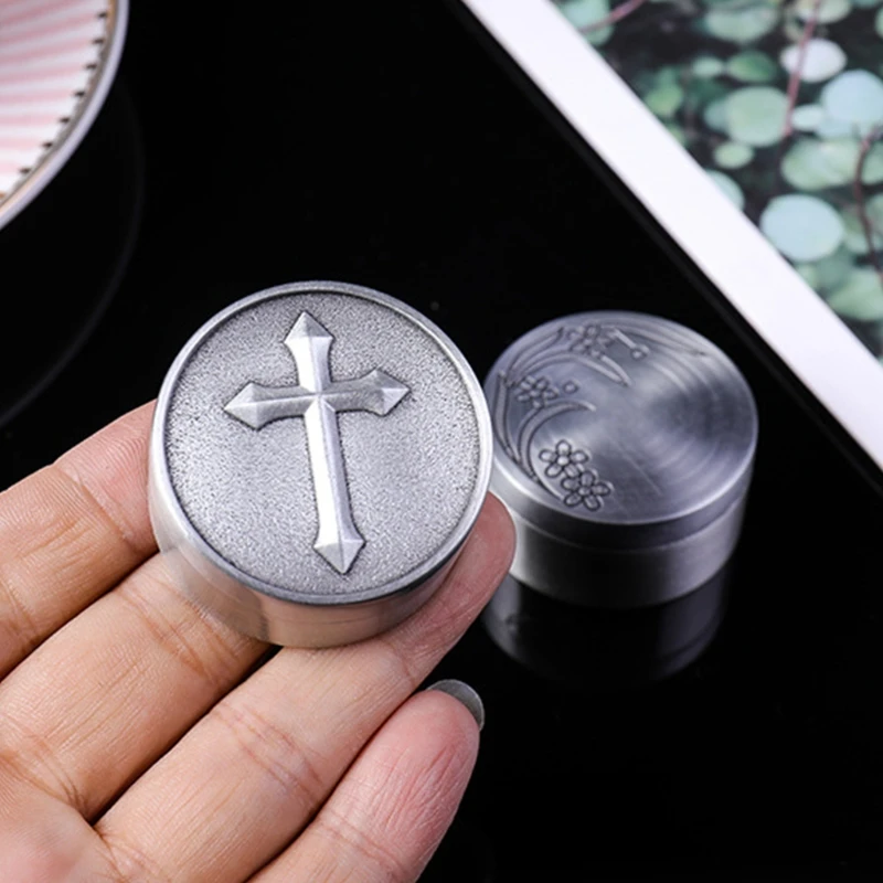 Retro Small Jewelry Box with Lid for Earrings Ring Necklace Mini Candles Storage Fillable Bottle Container