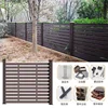 High quality outdoor wpc composite decking board crack-resistant garden fence 3