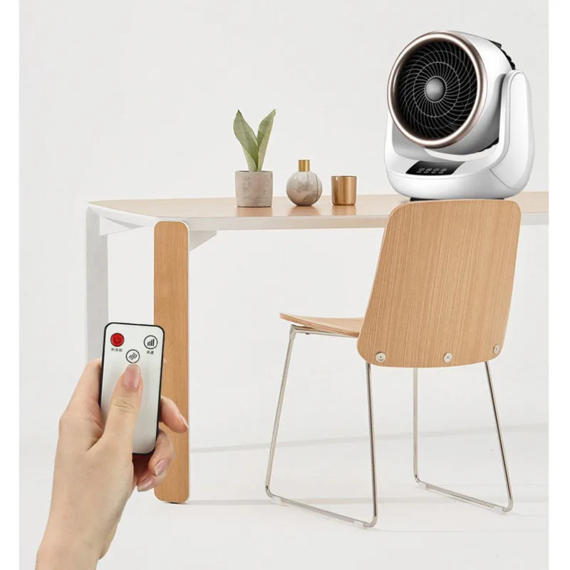 Elektrisk blæservarmer 1500W Husholdnings-kalefaktor 110/220V Varmevarmer til værelse eller kontor Varmluftvarmer Bordluftkøler_voghion.com