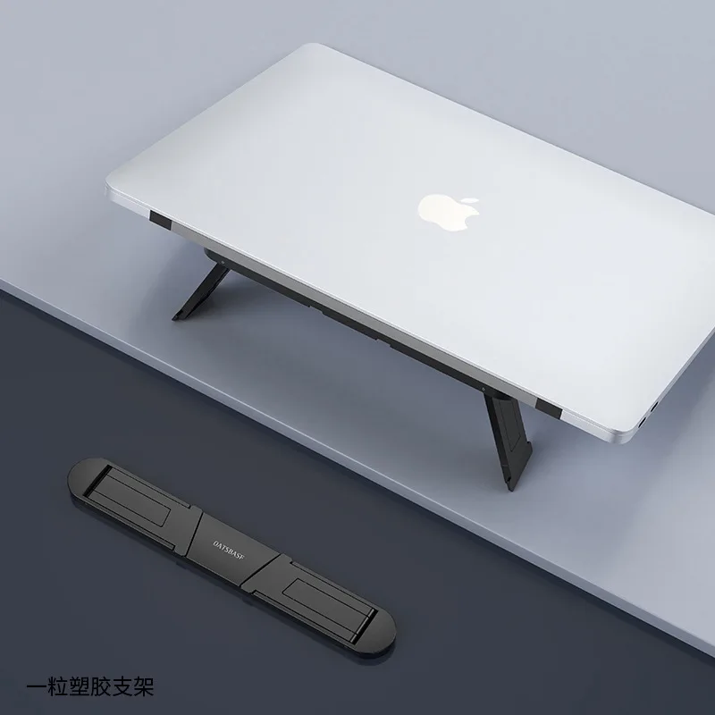 Supporto per Laptop da Scrivania, Rialzo Portatile con Ventola di Raffreddamento, Supporto Verticale Sospeso per Portatile - immagine 5