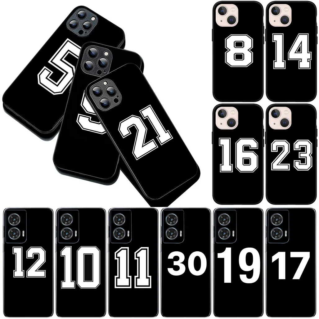 Sports-Themed Lucky Number Phone Case Cover