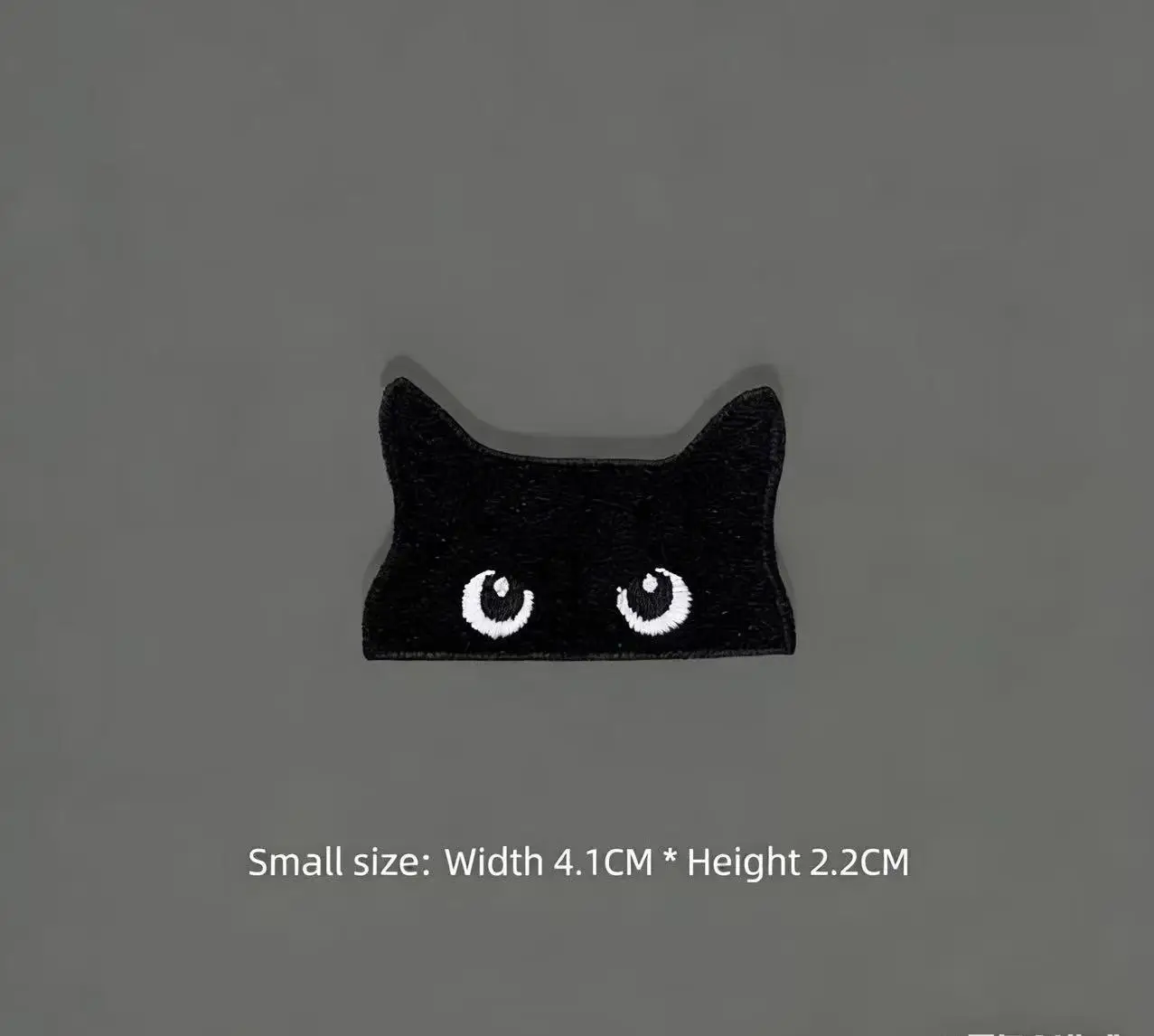Embroidered Black Cat Design Patch - Product Image 3