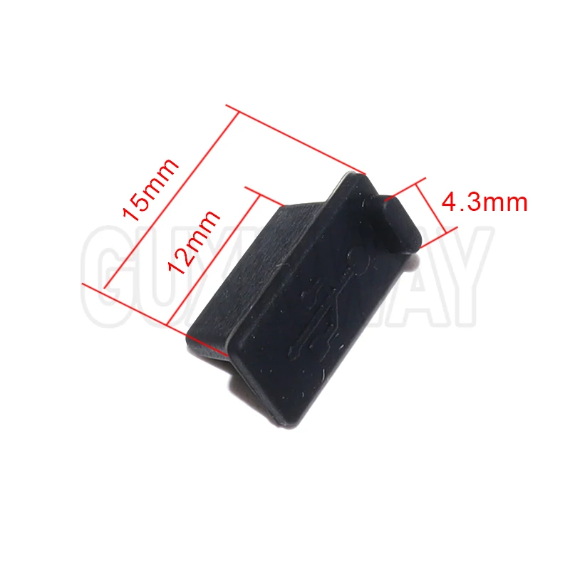 노트북 컴퓨터 태블릿용 실리콘 USB 충전 방지 먼지 플러그 5개