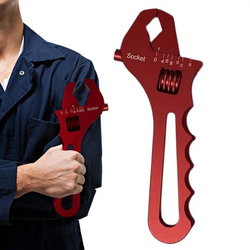 

Sturdy Adjustable Aluminium Spanner Tool Wrench Tool Hose Fitting Tool AN3 AN4 AN6 AN8 AN10 AN12 AN16