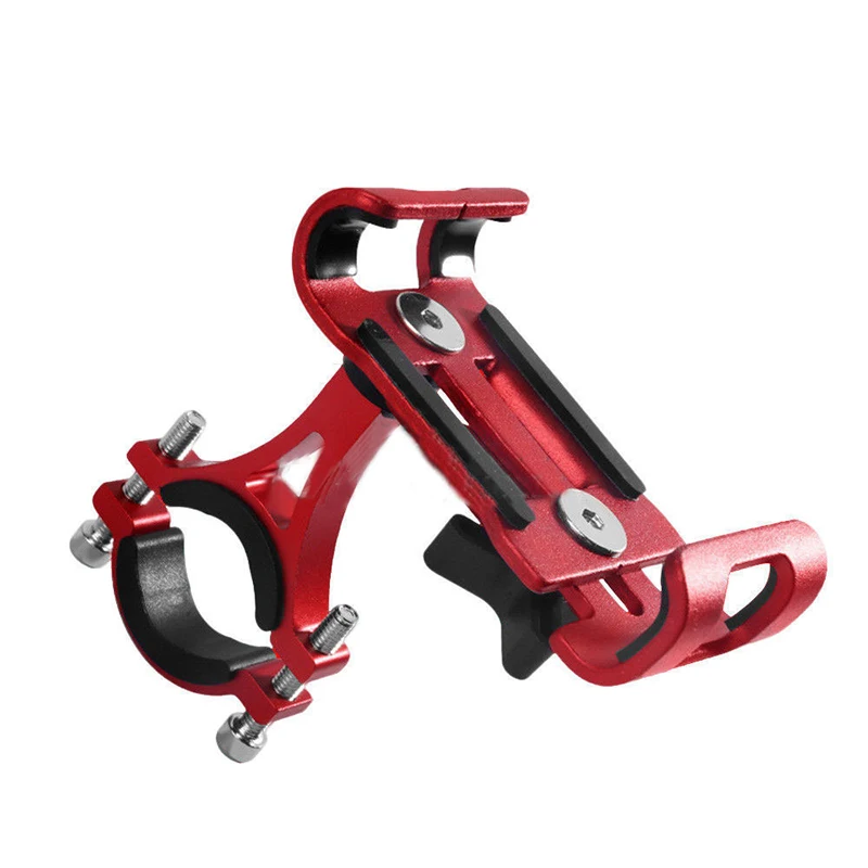 Bicycle Phone Holder Metal Clip Cell Phone Stand Anti-Slip Bike Mount Bracket Electric Scooter Motorcycle Smartphone Support