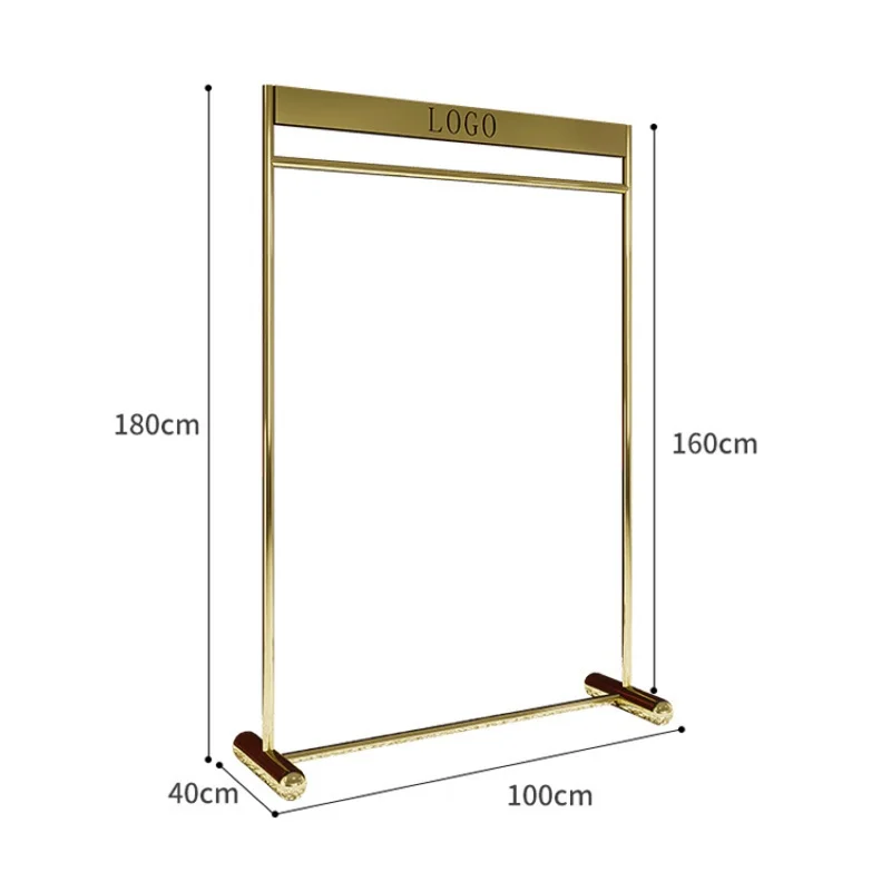 

custom，Manufacturers Selling Clothes Display Racks Shelf For Clothing Shop Gold Clothing Display Rack