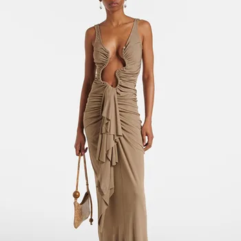 Vesper Ruched Cutout Maxi Dress