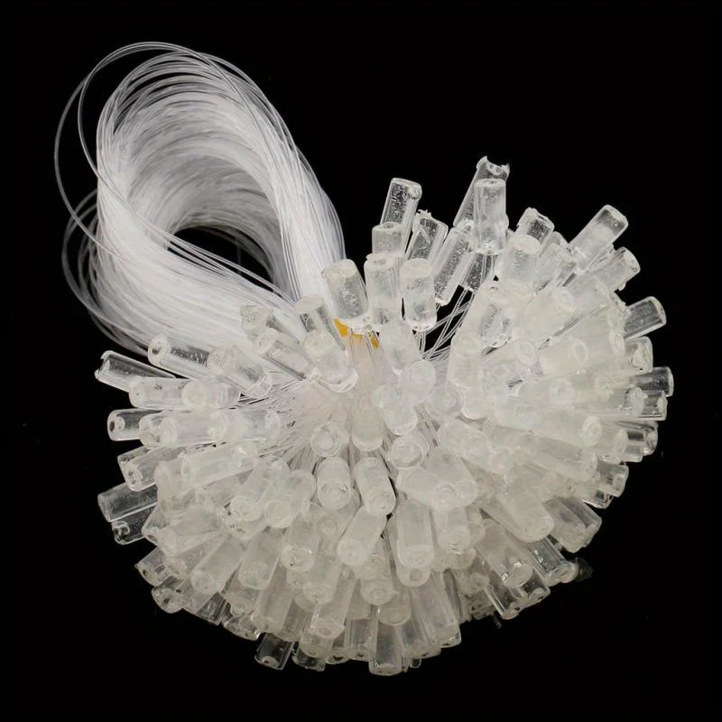 100개 투명 마이크로 링 루프 이지 풀링 스레드 마이크로 링 헤어 익스텐션 도구 헤어 익스텐션 링 및 버클