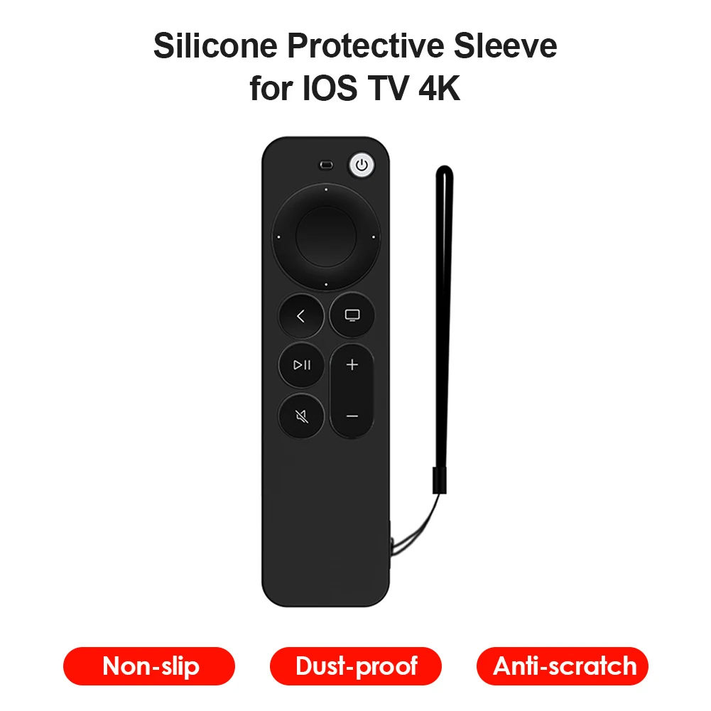 Silicone Remote Case Silicone Remote Cover Silicone Remote Sleeve Remote Controller Cover Silicone Case Protector For Apple TV 4K