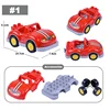 Big Size Traffic Series Building Block Large Particles Car Bus Truck Plane Helicopter Accessories Compatible Duploes Brick Toys 4