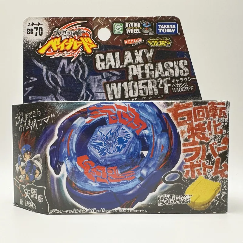 Takara Tomy Beyblade Metal Battle Fusion Top BB70 GALAXY PEGASIS W105R2F WITH Light Launcher