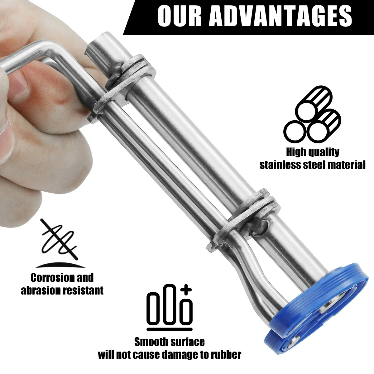 3Pcs Hydraulic Cylinder Piston Rod Seal U-Cup Installation Tool Seal Twistors Install Tool O-Rings Rebuild Installation Tools