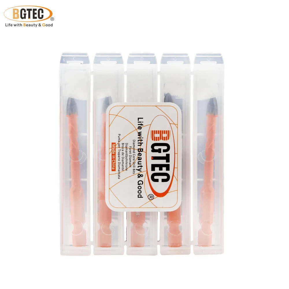 BGTEC 다목적 크로스 팁 카바이드 드릴 비트 5/10PCS 퀵 체인지 섕크 드릴링 목재 플라스틱 대리석 콘크리트 세라믹 타일