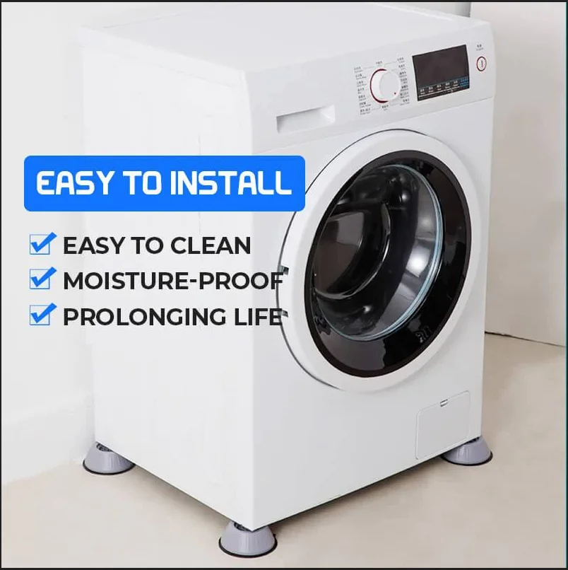Anti-slip And Noise-reducing Washing Machine Rubber Chair Floor Protector Non-slip Feet Cover Cabinet Bottom Pads Funiture Legs
