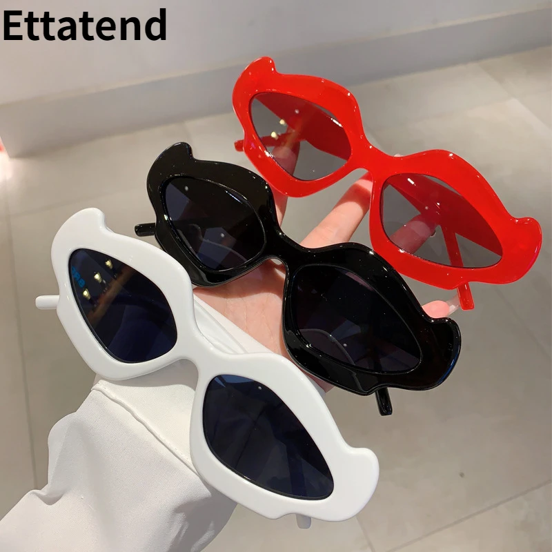 

Irregular Small Frame Sunglasses for Women Men Trendy Vintage Brand Designer Hip Hop Sun Glasses Female Eyewear UV400