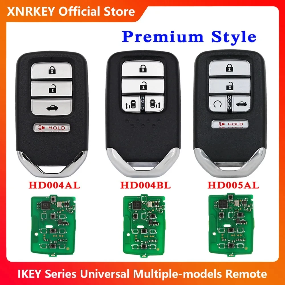 

XRNKEY AUTEL MAXIIM IKEY Premium Style Smart Key for Honda HD004AL HD004BL HD005AL Used with MaxiIM KM100 KM100E IM508 IM608 PRO