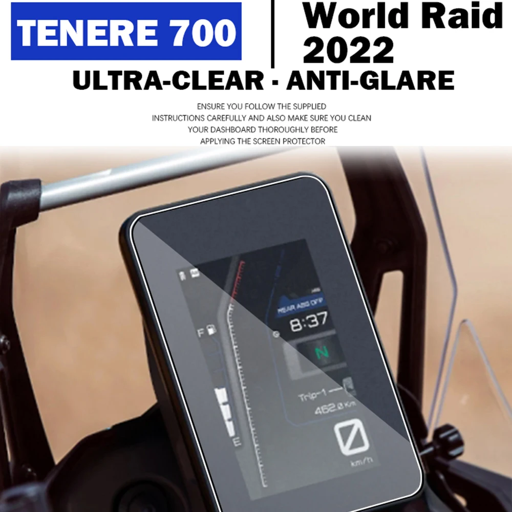 

For Yamaha Tenere700 Tenere 700 t700 t7 xtz 700 2022 New Motorcycle Scratch Cluster Screen Dashboard Protection Instrument Film