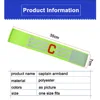 Captain Armband Team Leader Match Elastic Sleeve Badge Professional Adjustable Football Armband School Reward for Kids Adult 3