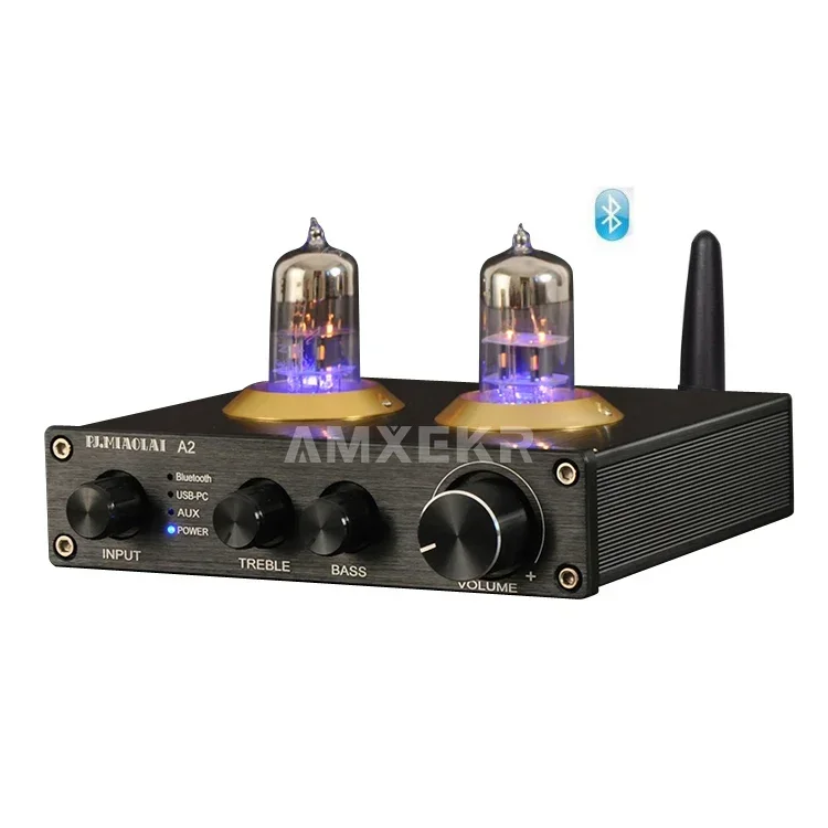 

PJ. Miaolai A2 Electronic Tube HiFi Fever Gallbladder Level Bluetooth 5.0 Amplifier Stereo Amplifier Front Tone