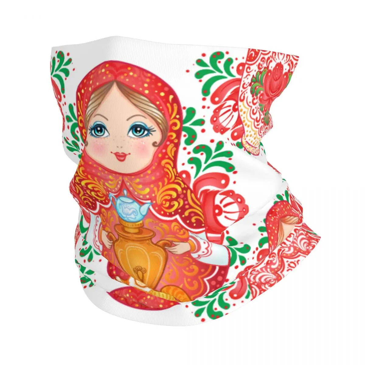 

Русская кукла Babushka, Матрешка, бандана, обогреватель шеи для мужчин и женщин, зимний лыжный походный шарф, гетры, чехол для лица