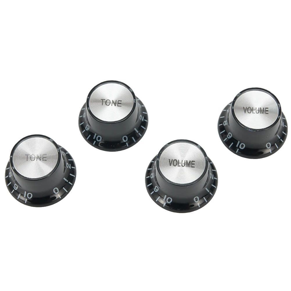 4 Pezzi Manopola Di Controllo Del Volume Della Chitarra Tono Argento Cappello A Cilindro Campana Per Les Paul Epiphone Sg Accessori Per Parti Di Chita