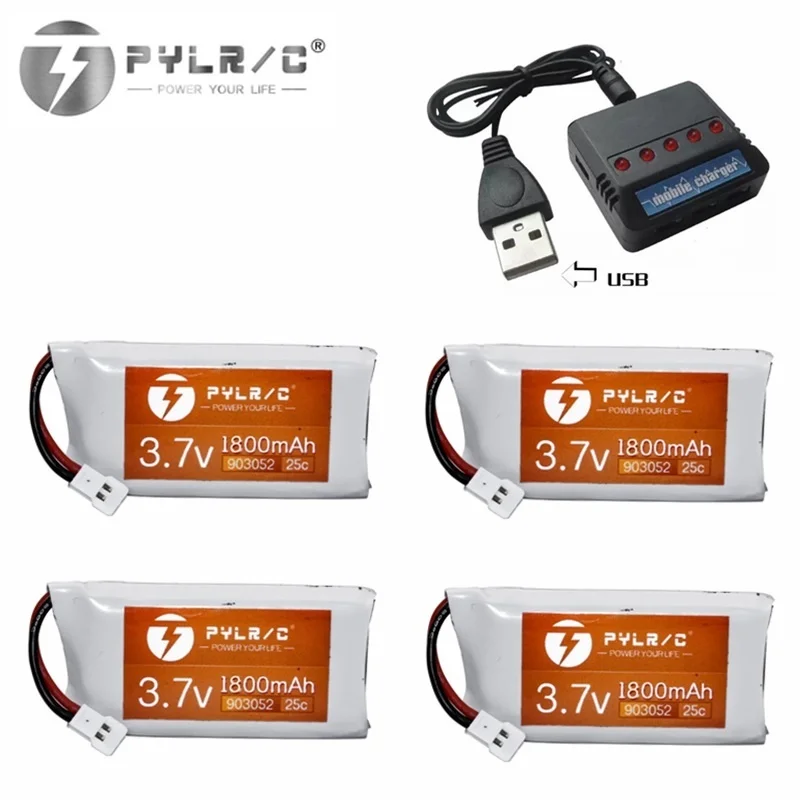 3.7v 1800mAh lipo Battery with charger for KY601S SYMA X5 X5S X5C X5SC X5SH X5SW X5UW X5HW M18 H5P HQ898 H11D H11C Drone Parts