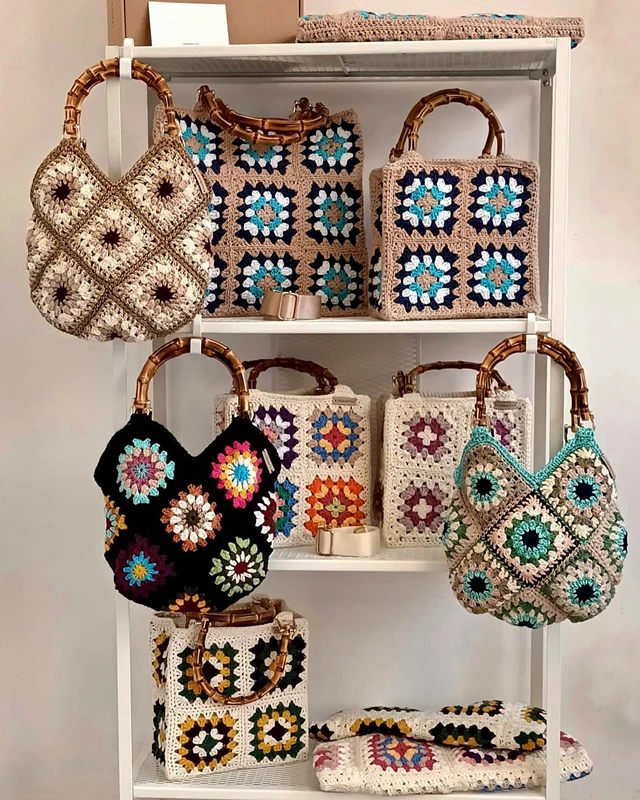 Bolsas Tejidas A Crochet Con Fichas Como Hacer Un Bolso Cuadrado