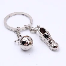 

Factory direct sale exquisite fashion personalized shoes football keychain, sporting goods exquisite small gift keychain