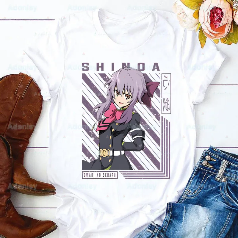 

Yoichi Saotome eraph of The End Shinoa Hiiragi Harajuku Tops Summer Tops Graphic Tees T-shirt Clothes T Shirt ,Drop Shipping