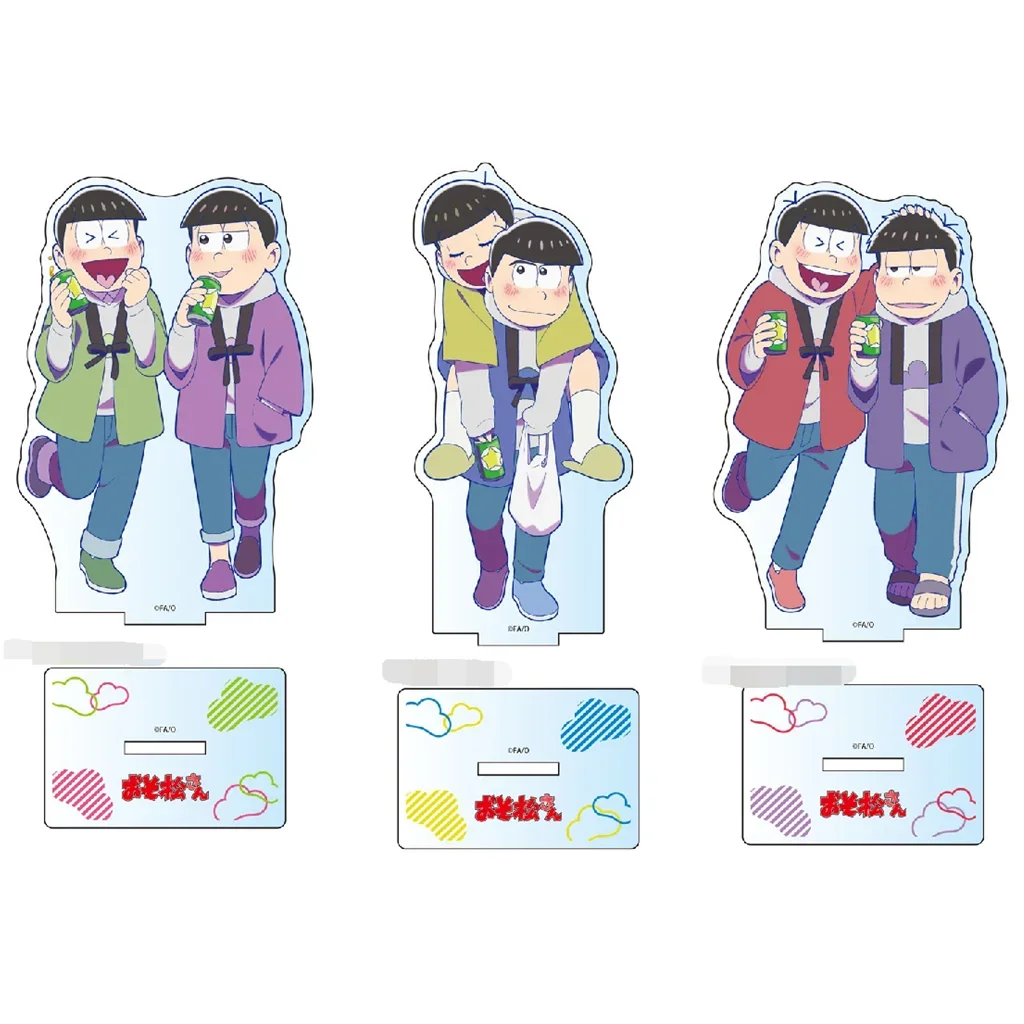 

Anime Karamatsu Choromatsu Ichimatsu Jyushimatsu Todomatsu Figure Doll Drink Acrylic Stand Model Plate Cosplay Toy for Gift