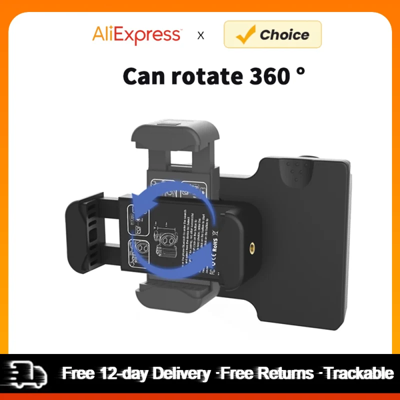 Camera Gimbal Stabilizer Wireless Handle Grip for Phone Vlog Selfie Grip Phone Holder Stabilizer 360&deg; Rotatable with 1/4 Inch Screw Hole Detachable