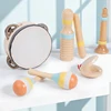 Music Set Montessori Musical Instrument Baby Children Wooden Percussion Instrument Toy Early Educational Knocking Toys for Kids 2