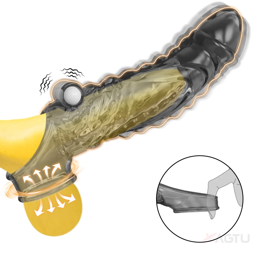 Sex Toy Cock Ring Lasting Ejaculation Delay Vibrating Cock Rings for Man Couple Stimulator Double Penetration Penis Ring Sex Toy