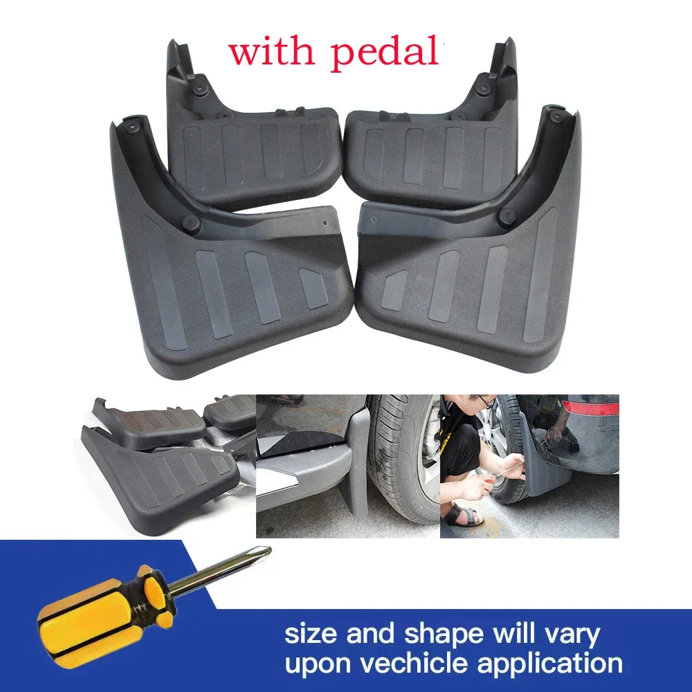 

4Pcs Mud Flaps Splash Guards Mudguards For Mercedes Benz GLK Class X204 With Pedal 2008 2009 2010 2011 2012 2013 2014 2015