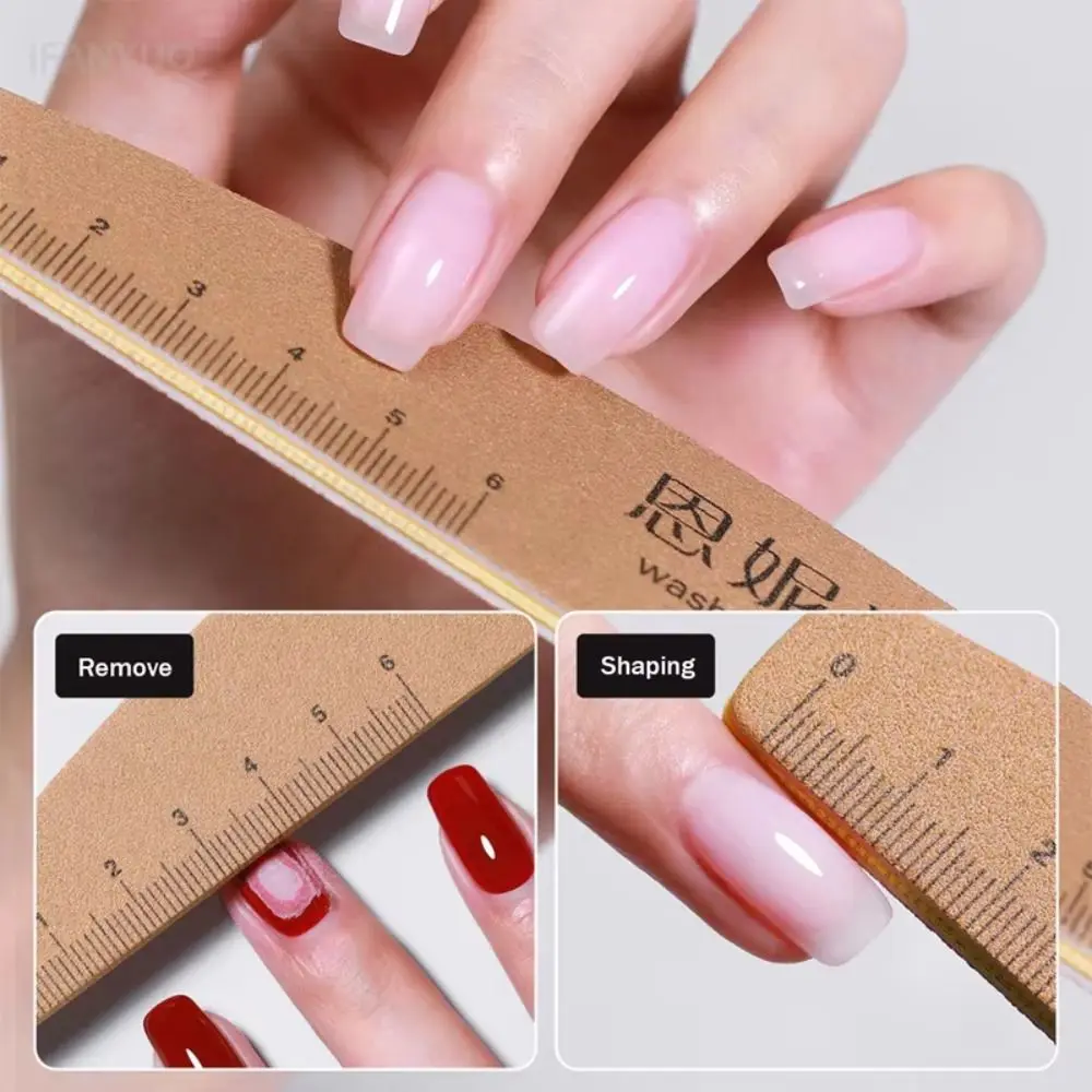with Scale Line Nail Files Washable 120/180 Grit Buffing Stick Waterproof Nails Manicure Pedicure Tools
