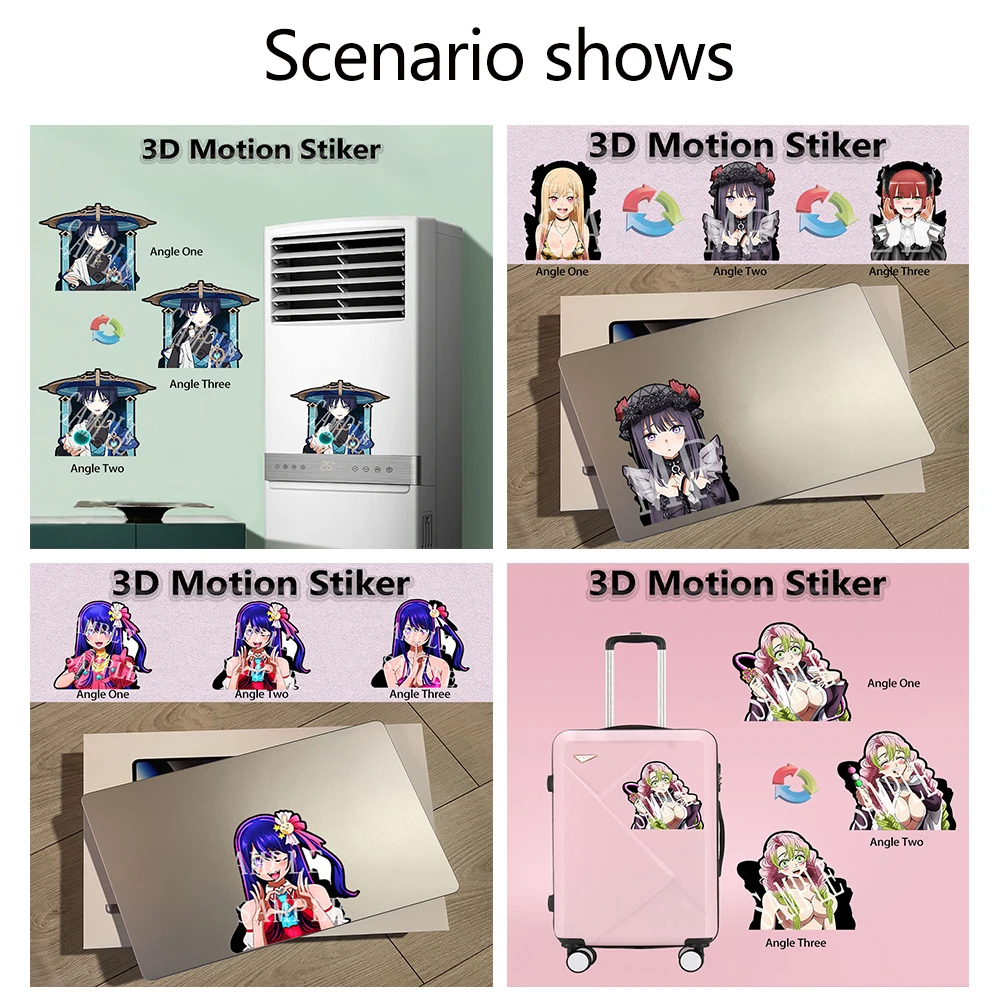 Mix Anime Motion Stickers Waterproof Decals For Cars Laptop Refrigerator Etc anime motion stickers