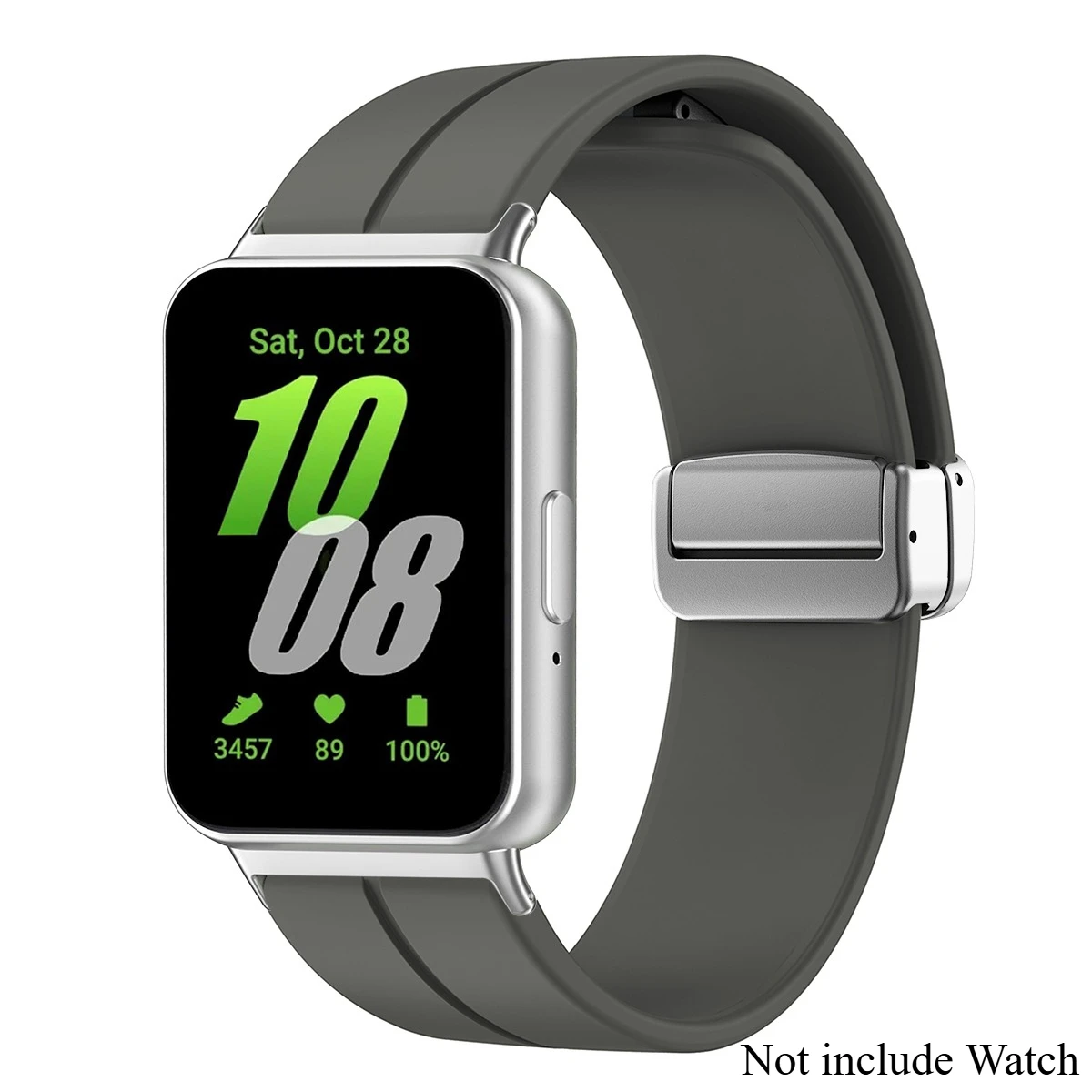 Magnetic Strap with Metal Connector for Smartwatch Bracelet - Silicone Strap Accessories