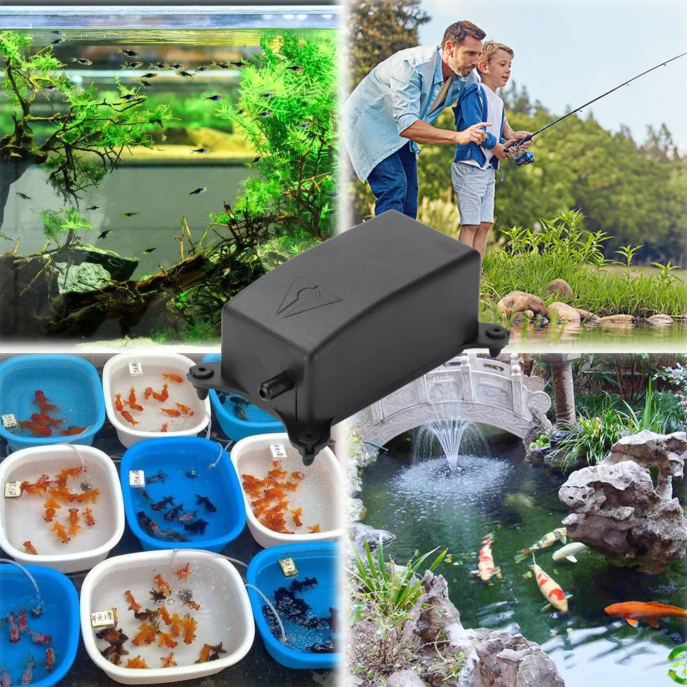 Mini Aquarium air pump Fish Tank Single Hole Silent Oxygen With Sufficient Gas Volume