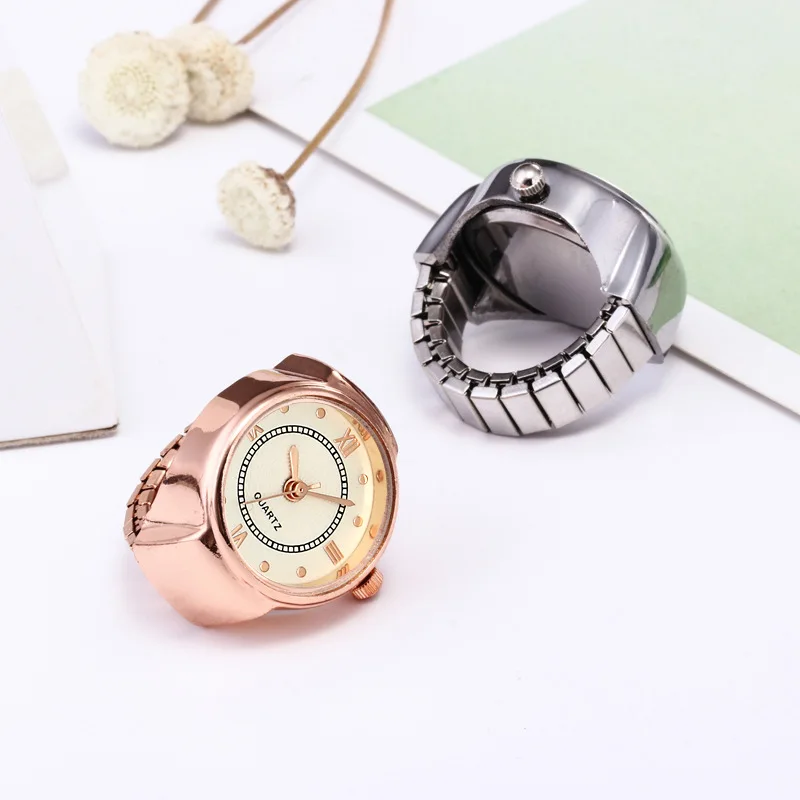 Adjustable Ring Watch | Fashion Finger Ring Watch | Clock Style Finger Ring  - New Rings - Aliexpress
