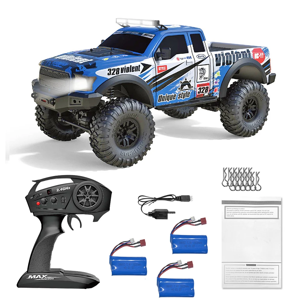 ZP1005Remote Control Car,2.4G 4WD RC Car All-Terrain 15Km/h 1:10 Off-Road Monster Truck Toy for Birthday Present Boys Kids Gifts rc drift cars RC Cars