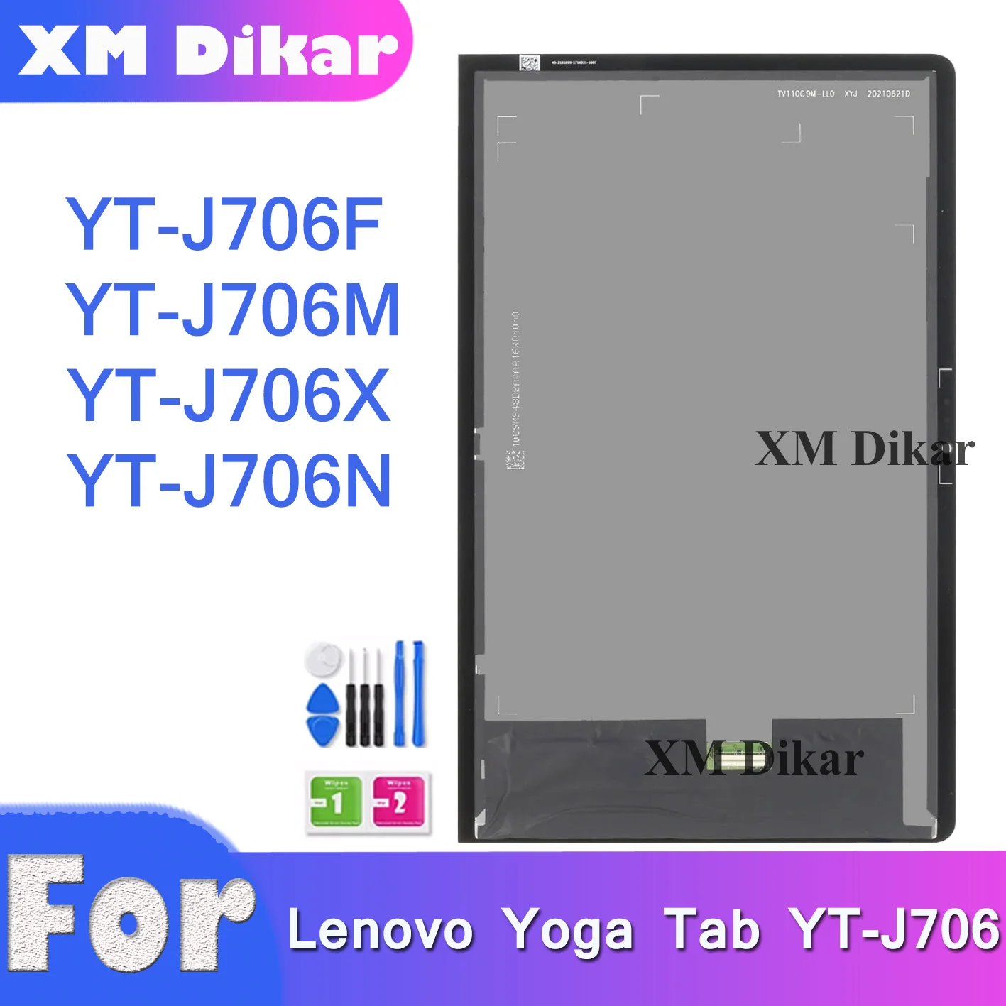 LCD Touch Screen Display Replacement For Lenovo Yoga Tab 11 YT-J706 / YT-J706F / YT-J706X