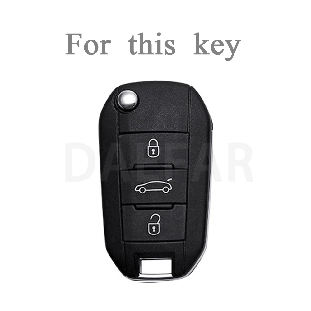 푸조 107 206 207 208 306 307 301 308S 407 2008 3008 4008 5008 RCZ 시트로엥 C1 C2 C3 C4 C5 TPU 자동차 키 케이스 커버