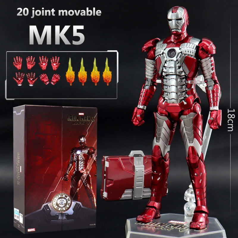 thumbnail image 1 of ZD Toys-figuras de acción de superhéroes de Marvel, modelo de figuras móviles de Iron Man Mark MK 4, ideal para regalo de niños, 1 of 5
