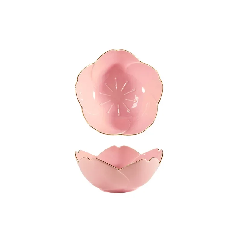 창의적인 일본 사쿠라 세라믹 접시, 벚꽃, 카와이 접시, 소스 접시, 꽃 그릇, 주방 소스, 식초 접시