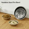 Large Capacity Dog Bowl Stainless Steel Safe Durable Pet Feeding Bowl Cat Dog Food Drinking Feeder Bowl Pet Supplies 2