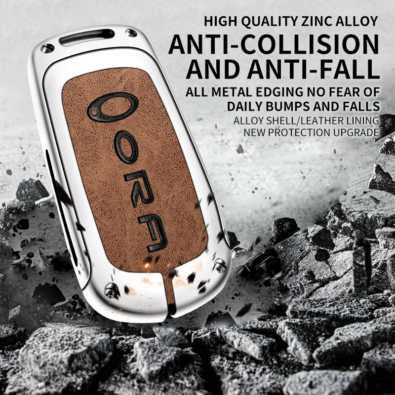 Zinc Alloy Car Key Case Cover for Great Wall Ora Good Cat GT Lightning Cat Ballet Protection Keychain Keyless Accessories key case key case cover car key shell remote control case cover